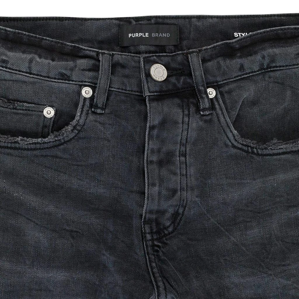 Purple Brand WASHED CARGO FLARE BLACK SKINNY JEANS 5