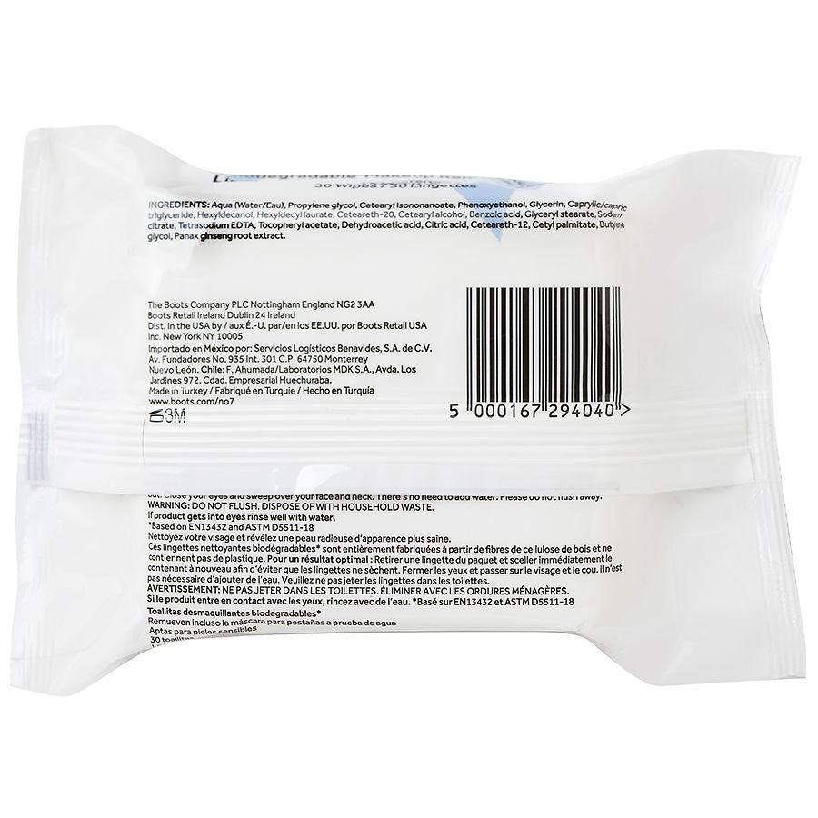 No7 Biodegradable Makeup Removing Wipes