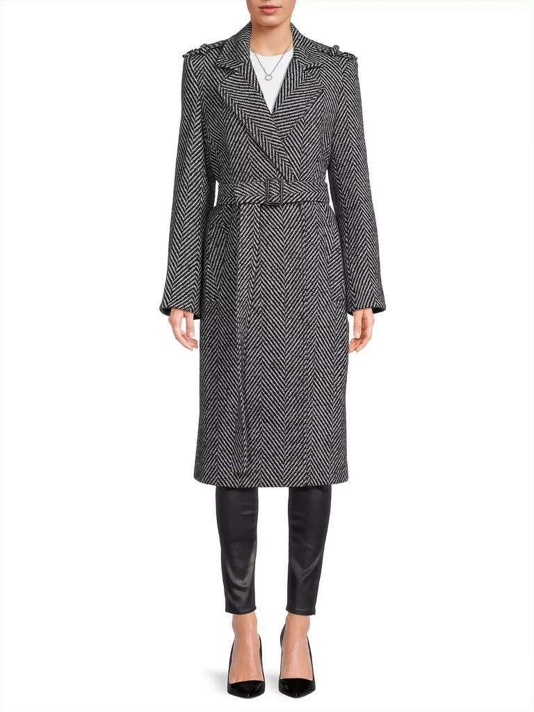 Sam Edelman Herringbone Wrap Coat 3