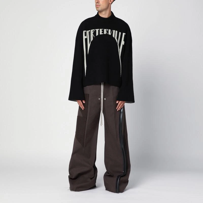 Rick Owens Wide Bela brown trousers 2