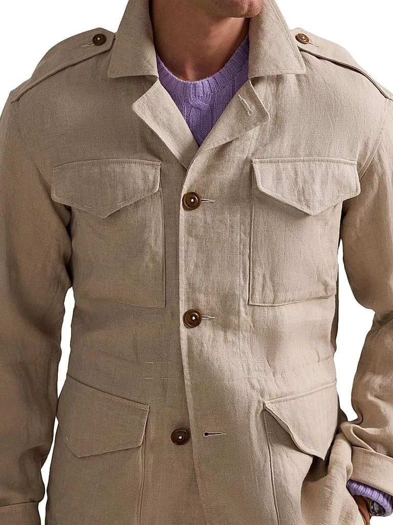 Ralph Lauren Linen Herringbone Field Jacket 5