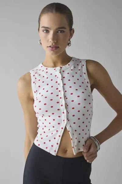 BDG BDG Gigi Knit Button-Down Tank Top 1
