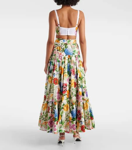 Dolce 
Gabbana Floral cotton-blend poplin bra top 3
