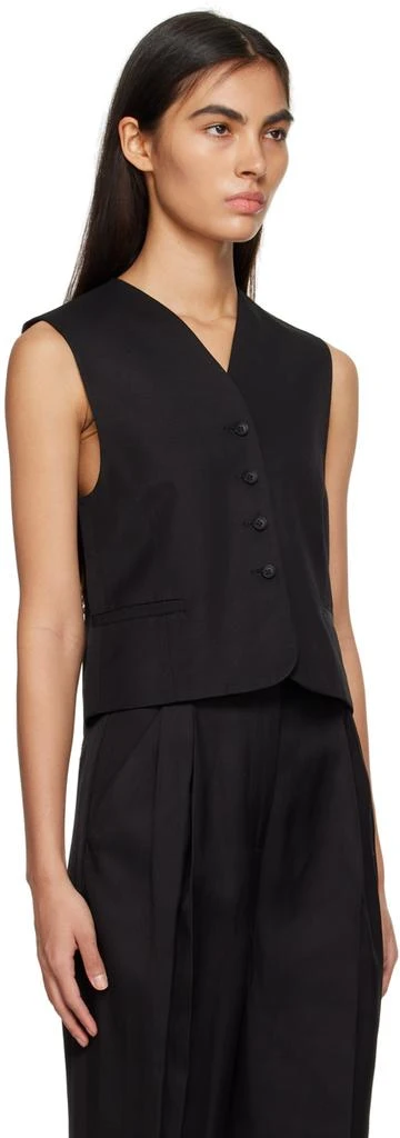 Loulou Studio Black Arup Vest 2