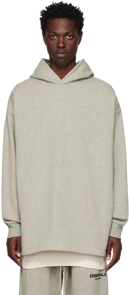 Essentials Gray Relaxed Hoodie 1