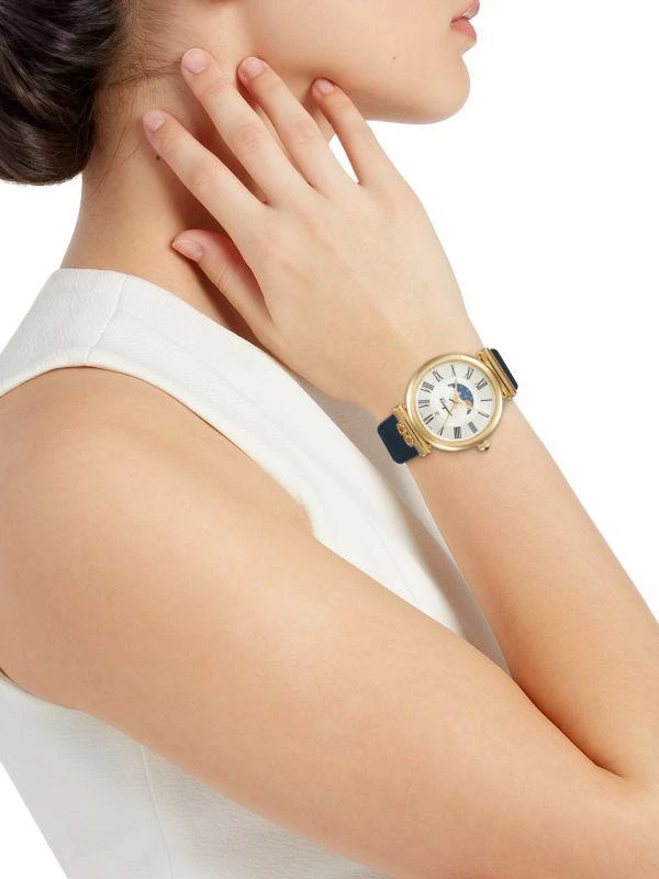 Salvatore Ferragamo IP Yellow Gold Stainless Steel & Silicone Strap Watch/40MM 2