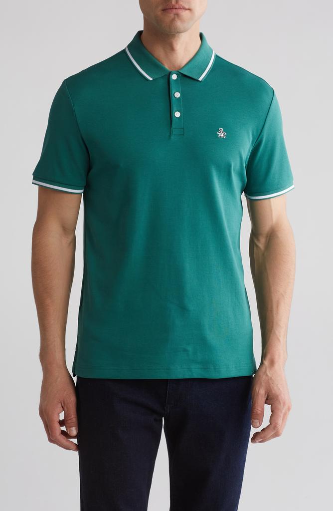 Original Penguin Birdseye Tipped Cotton Piqué Polo