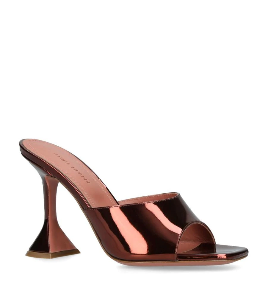 Amina Muaddi Patent Leather Lupita Mules 95 3