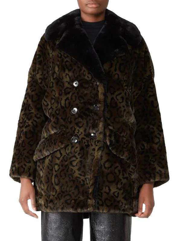 The Kooples Leopard Faux Fur Coat 1