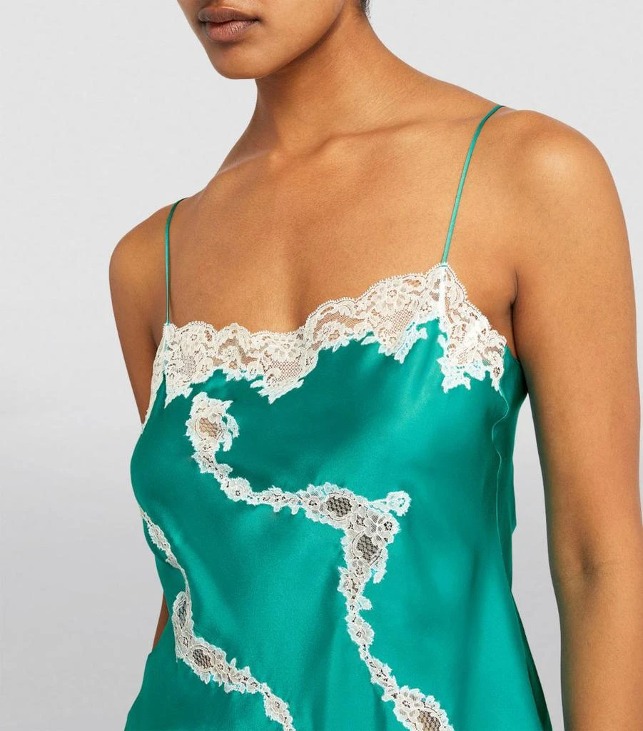 Carine Gilson Silk Lace-Detail Camisole 5