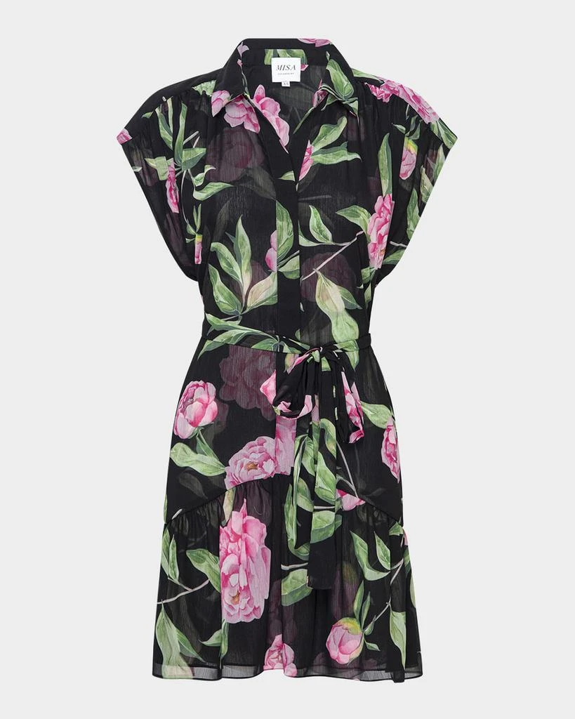 nara mini dress Drape neck mini dress 10