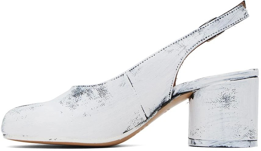 MAISON MARGIELA Black & White Tabi Bianchetto Heels 3