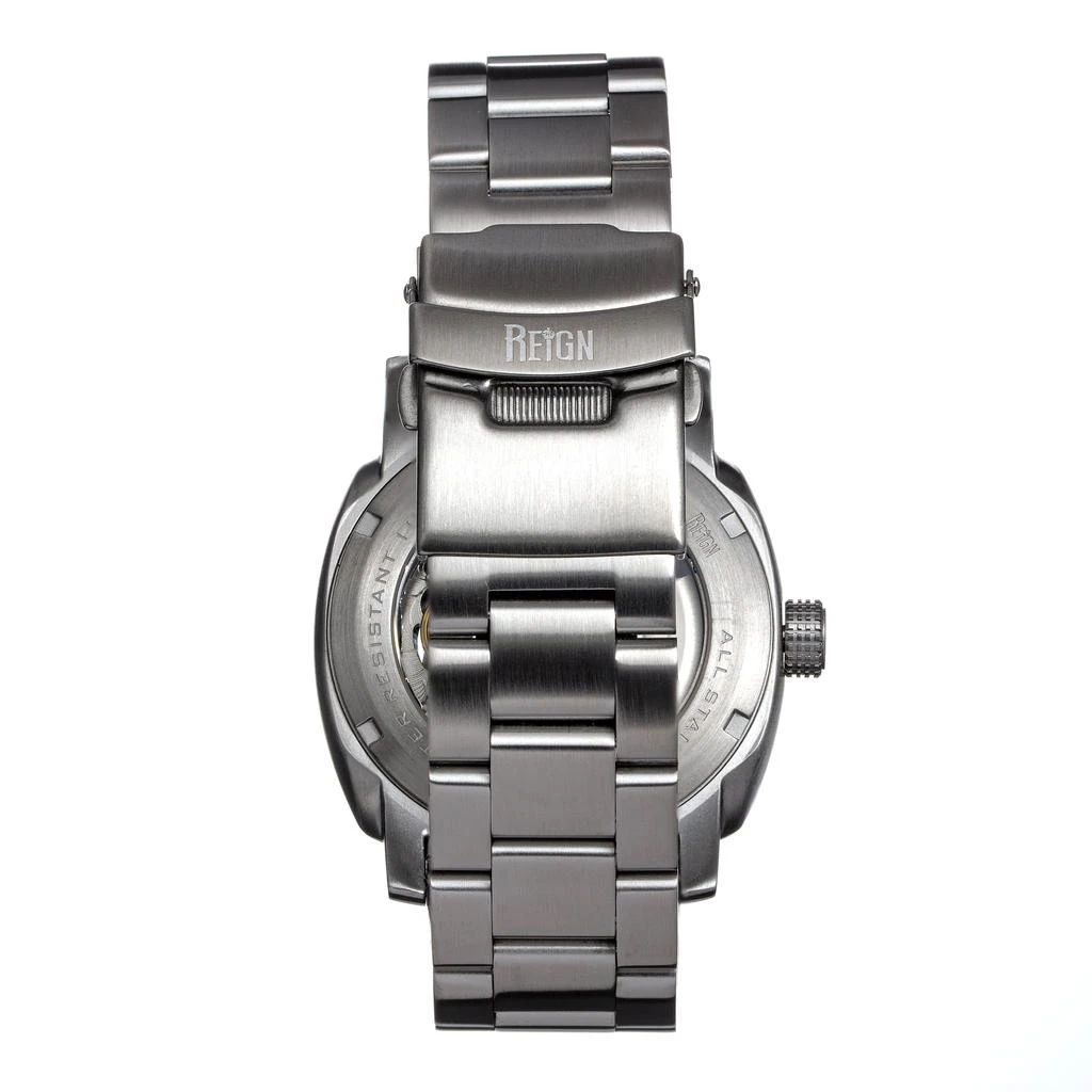 Reign Impaler Semi-Skeleton Bracelet Watch - White/SIlver 2