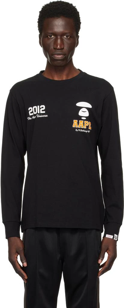 AAPE Black Basic Long Sleeve T-shirt 1