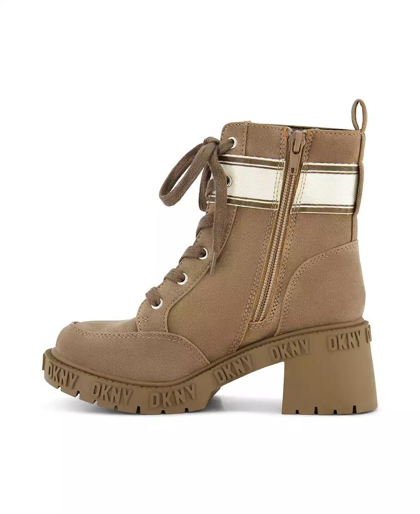 DKNY Little and Big Girls Hayley Hira Combat Boot