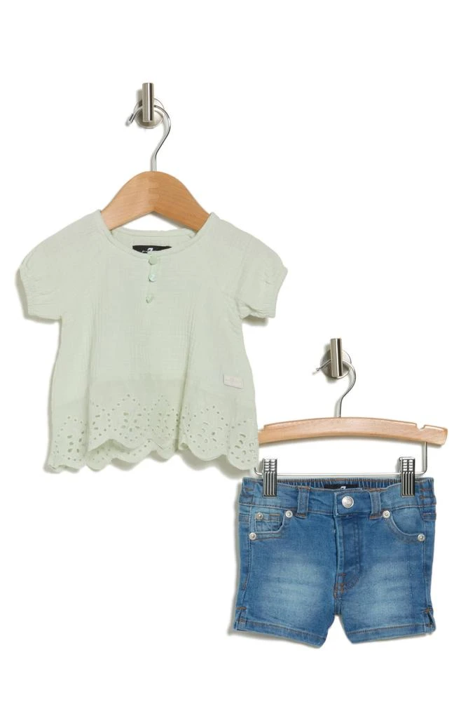 7 For All Mankind Top & Shorts Set 1