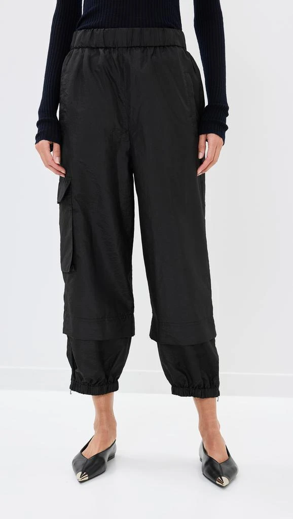 Tibi Crispy Nylon Pull On Joggers 6