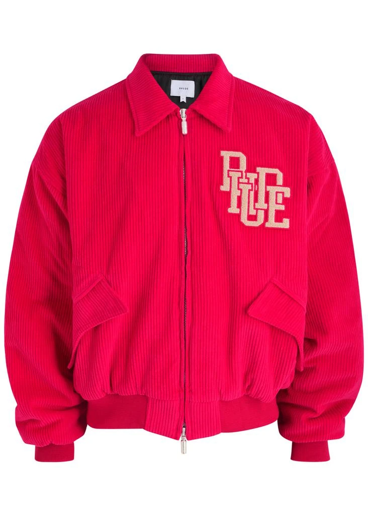 Rhude Bay Of Angels padded corduroy bomber jacket