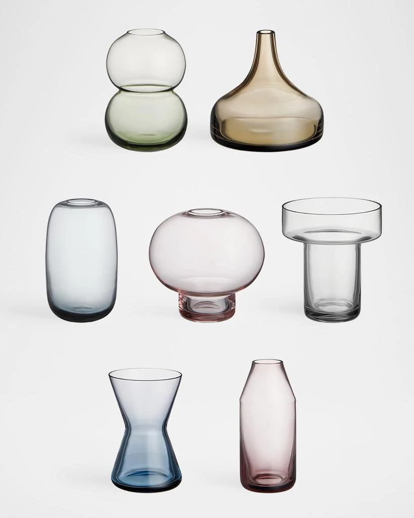 Orrefors Midsummer Mini Glass Vases, Set of 7 3