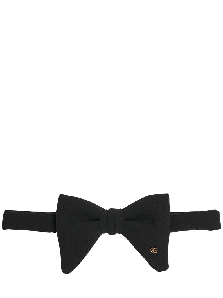 Gucci Silk Bow Tie W/ Logo Detail 1