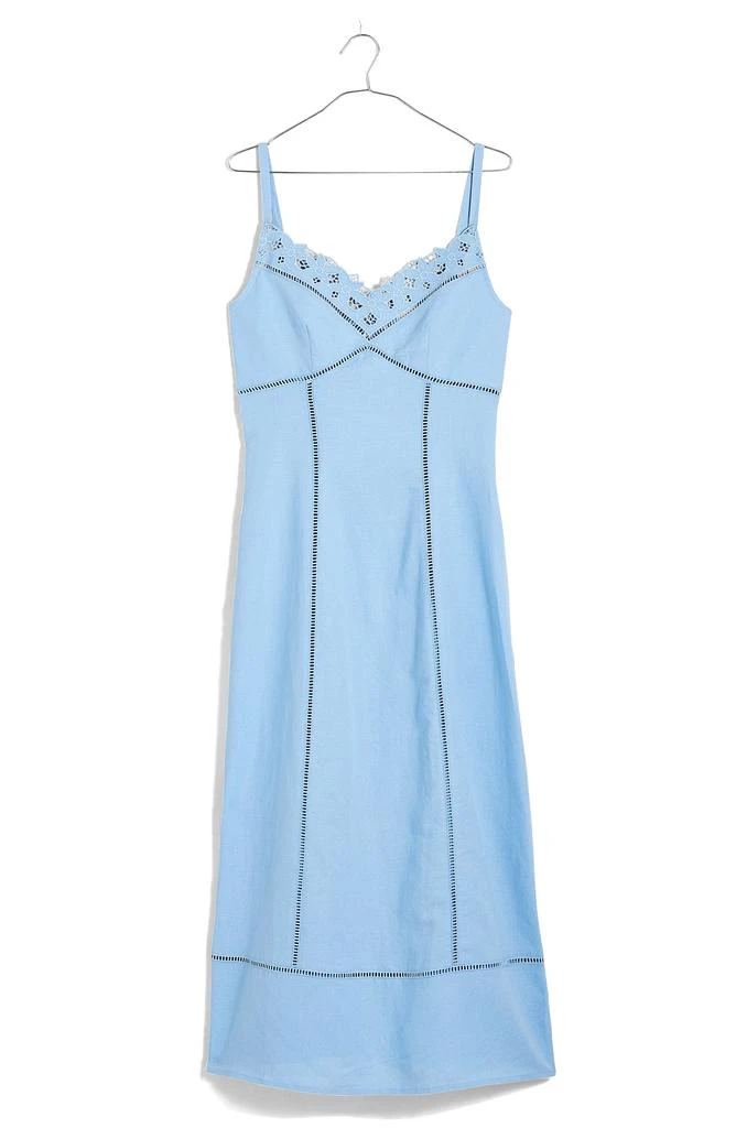Madewell Sweetheart Neck Linen Blend Dress 5