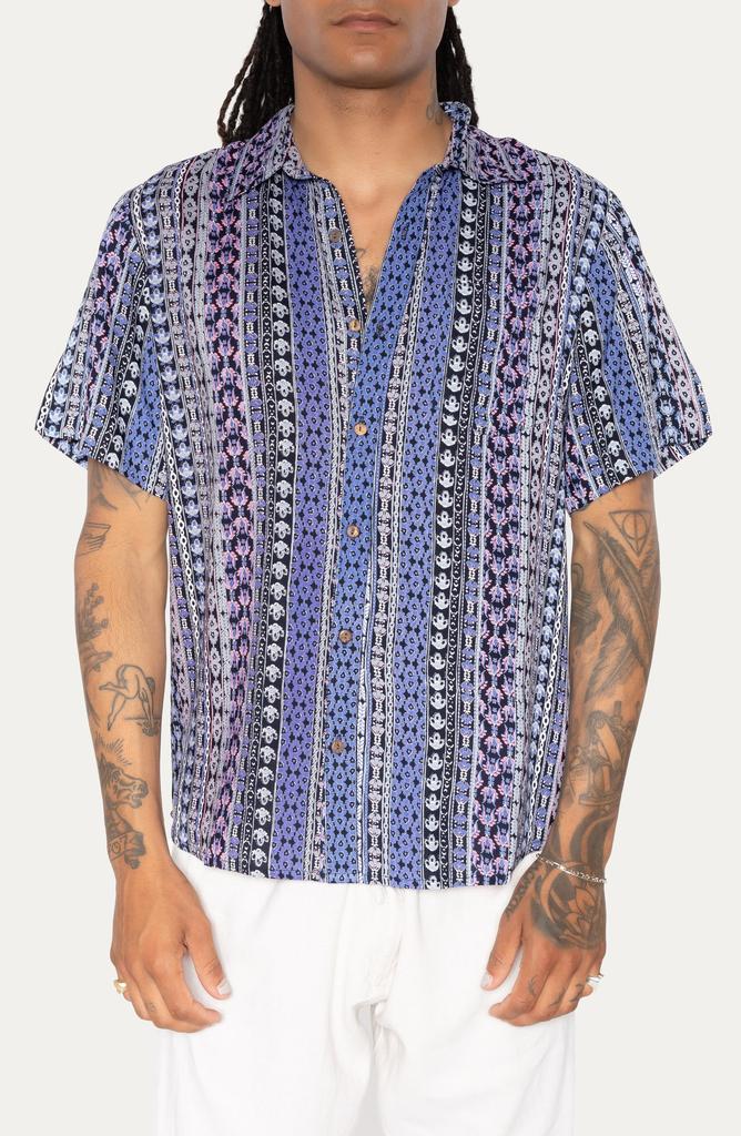Raga Floral Short Sleeve Button-Up Shirt
