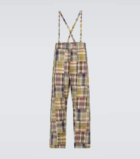 VisVim Alper Braces wool and linen chinos 1