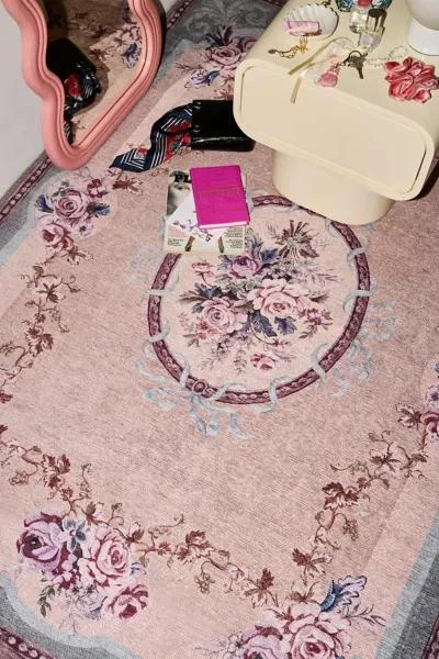 Urban Outfitters Antoinette Floral Digital Printed Rug 2
