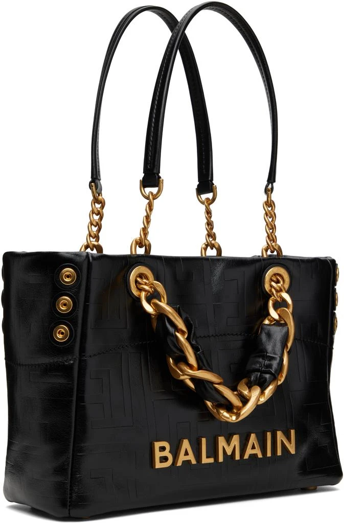 Balmain Black Small 1945 Soft Tote 2