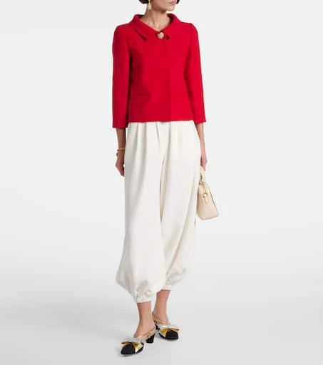 Valentino Crepe Couture embellished blazer 2