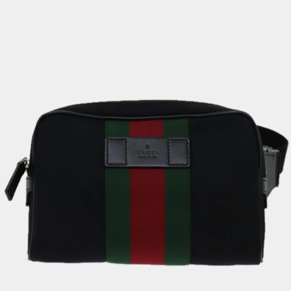 Gucci Gucci Black Canvas Web Belt bag 1
