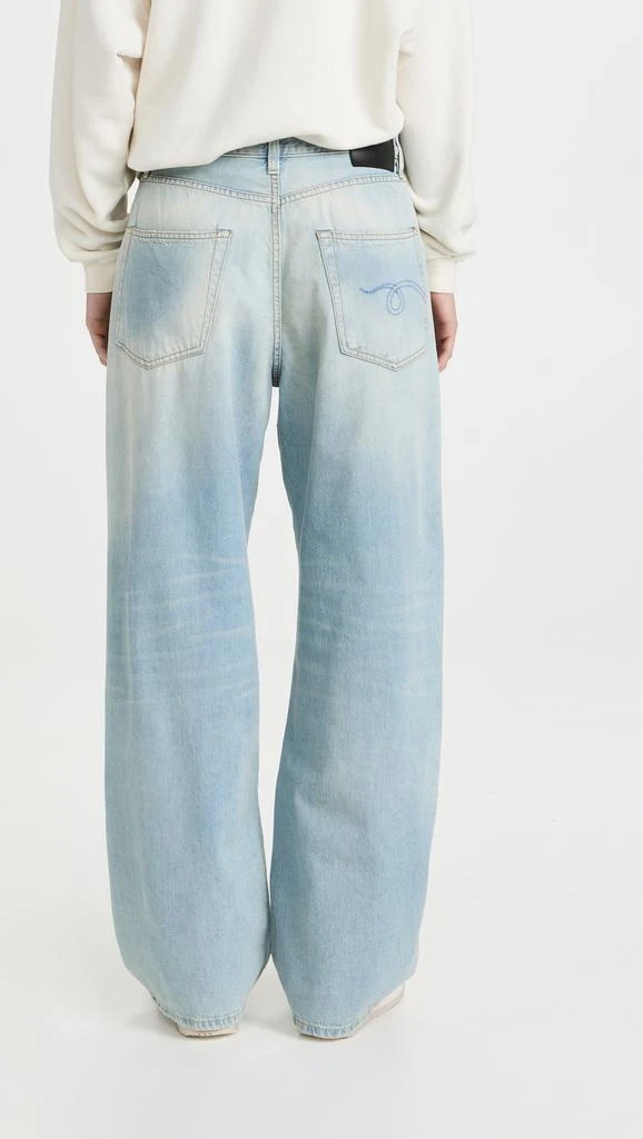 R13 Damon Pleated Wide Leg Jeans 2