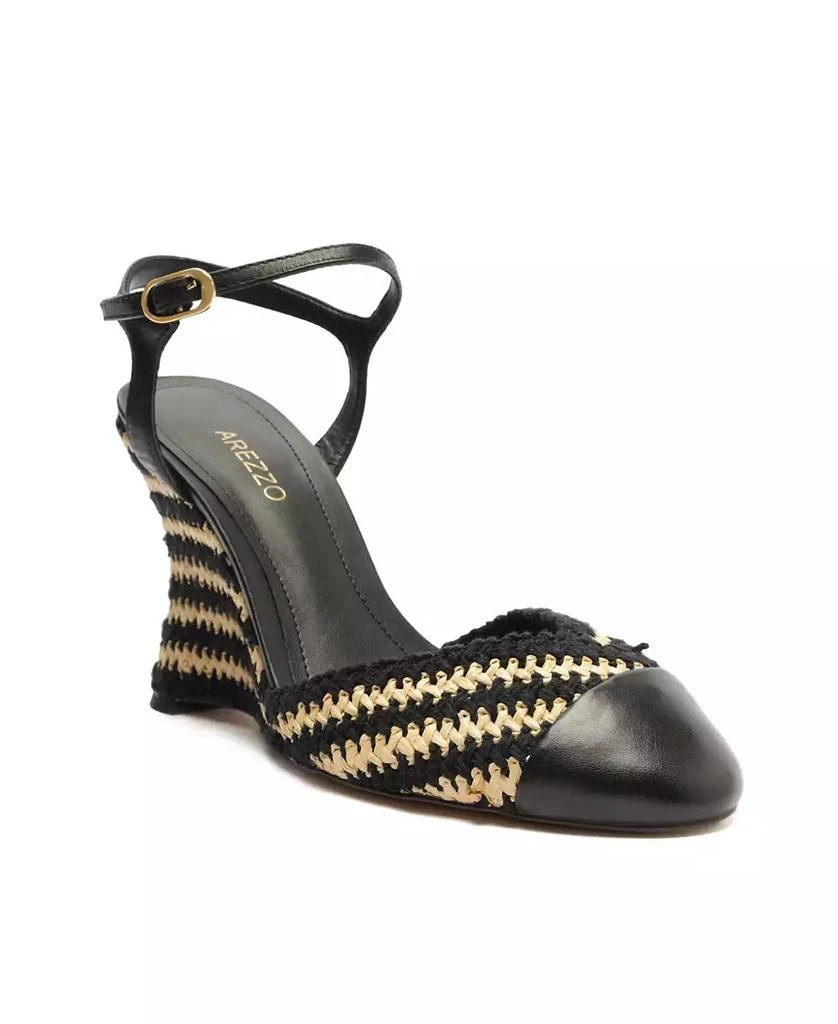 Arezzo Women's Jamie Fabric High Wedge Pumps 1