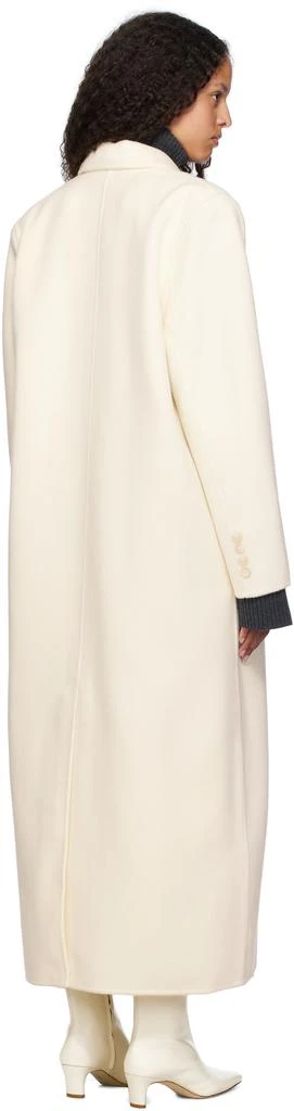The Frankie Shop Off-White Gaia Double Breasted Coat 3