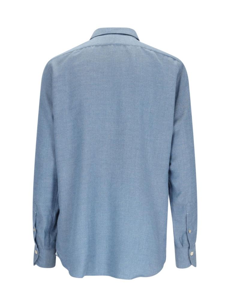 Finamore 1925 "Milano" Shirt In Light Blue