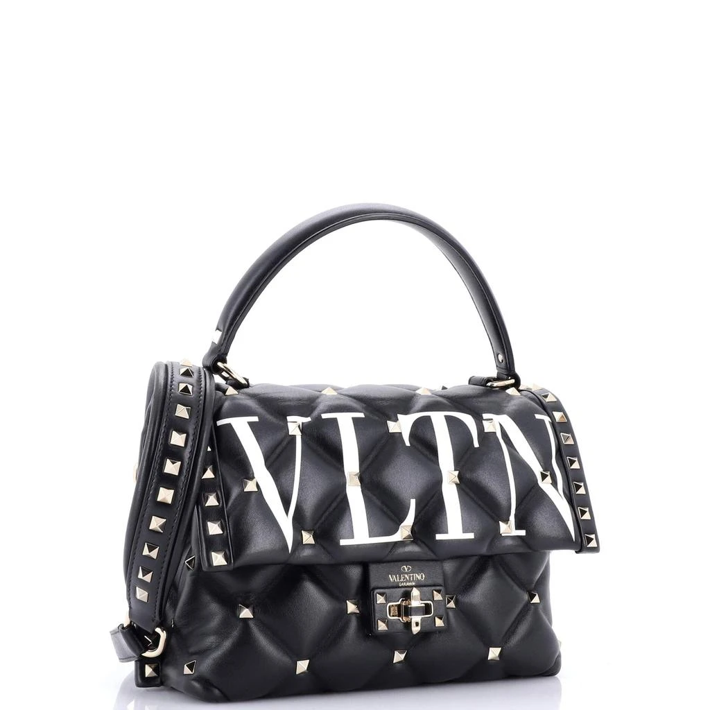 Valentino VLTN Candystud Top Handle Bag Printed Leather Medium 2