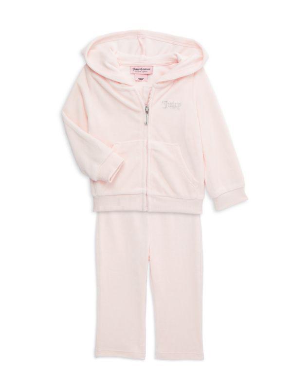 Juicy Couture Baby Girl's, Little Girl's & Girl's 2-Piece Logo Hoodie & Drawstring Pants