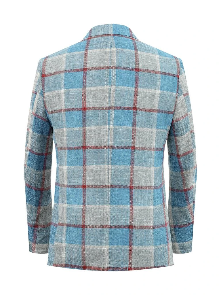 Elie Balleh Slim Fit Plaid Sport Coat 2