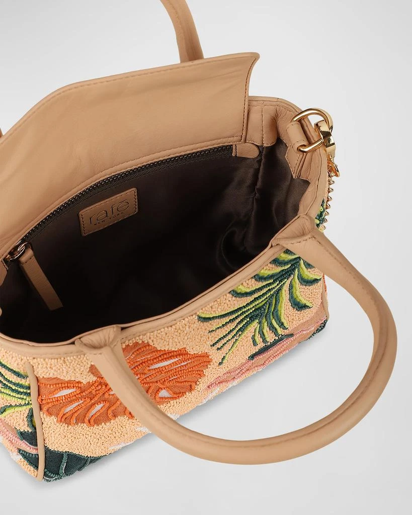 Rafe Tasha Plant Beaded Top-Handle Bag 3