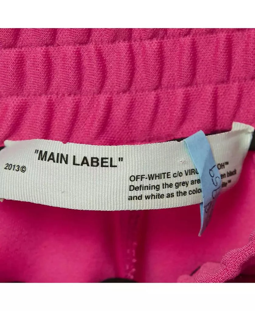 Pre-Owned Off-White Women's Pink Cotton Jersey Side Striped Track Pants 6