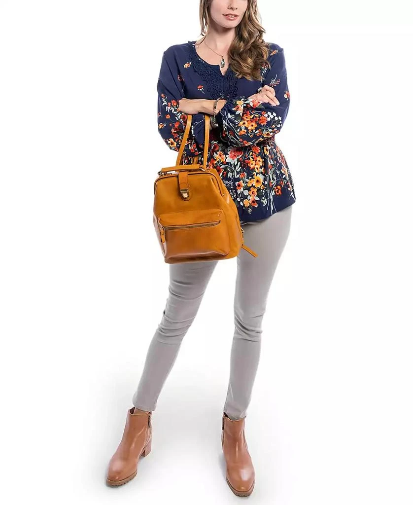 OLD TREND Women's Genuine Leather Doctor Backpack 12