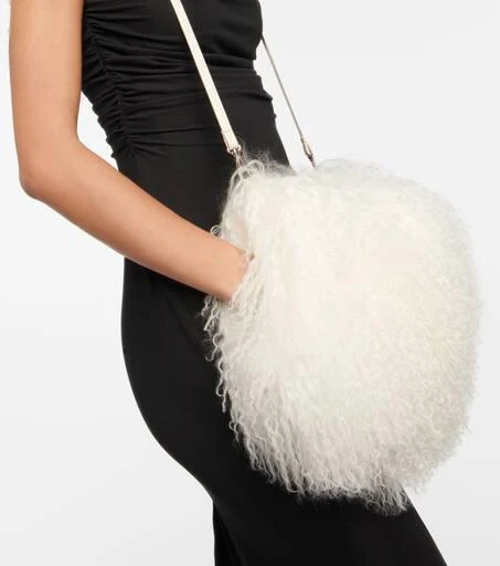 Magda Butrym Shearling muff 3