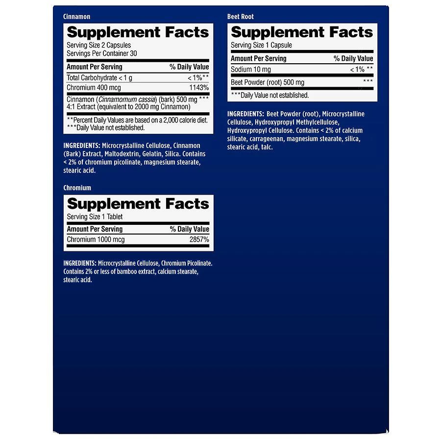 Walgreens Blood Sugar Support + Multivitamin Daily Vitamin Pack 7