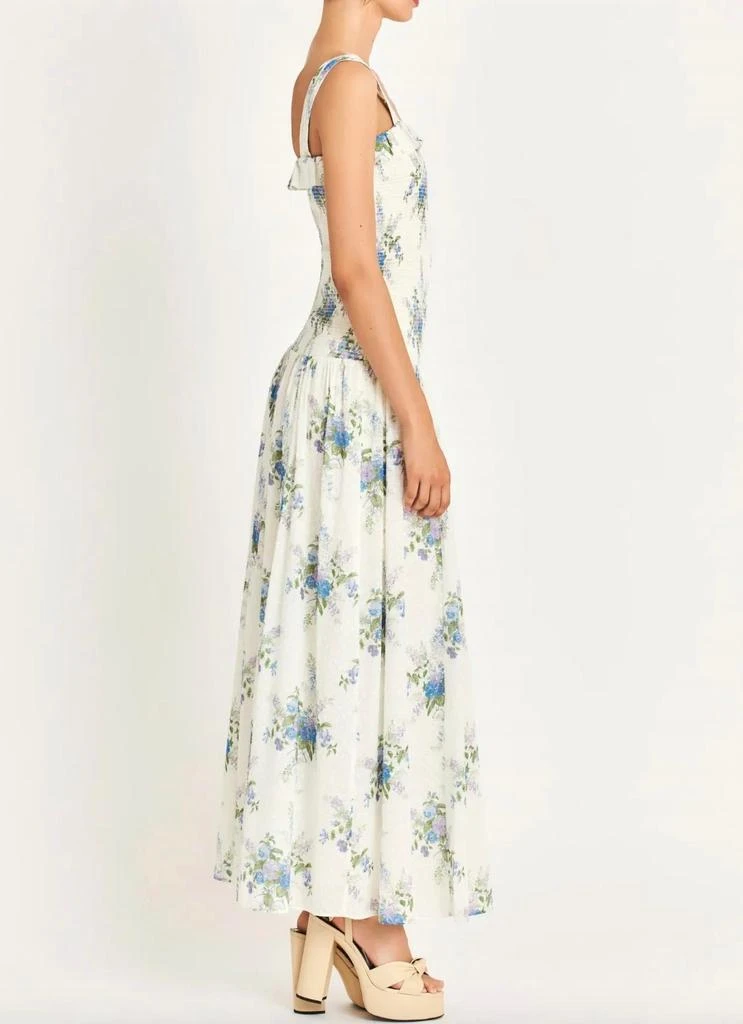 LOVESHACKFANCY Bello Maxi Dress In Periwinkle Aqua 2
