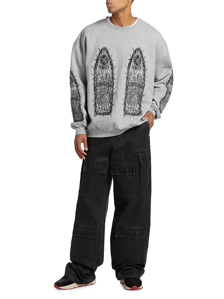 Who Decides War Waxed Cotton Wide-Leg Cargo Pants 2
