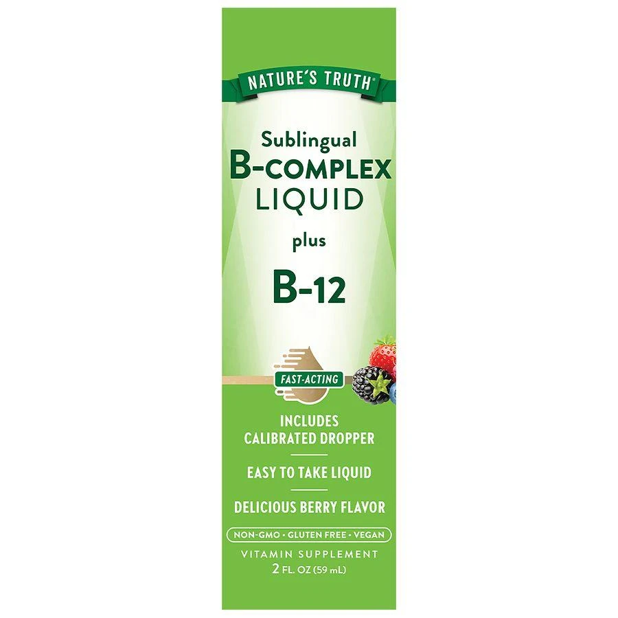 Nature's Truth B-Complex + B-12 Liquid Berry 1
