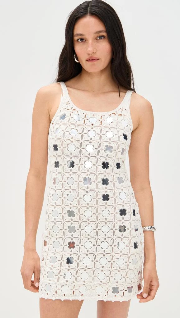 Le Superbe Crochet Mirrored Mini Dress 1