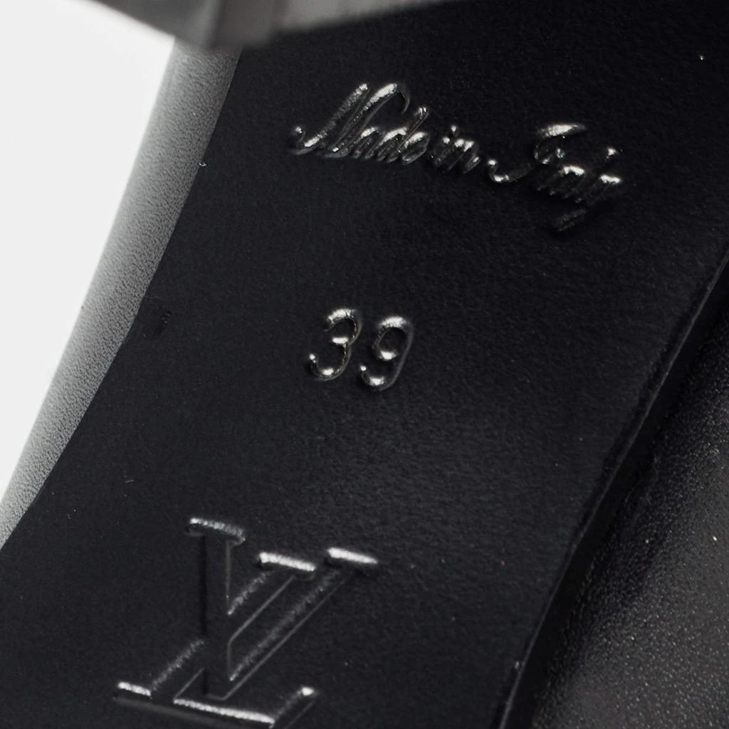 Louis Vuitton Louis Vuitton Black Leather Star Trail Block Heel Ankle Boots Size 39 9