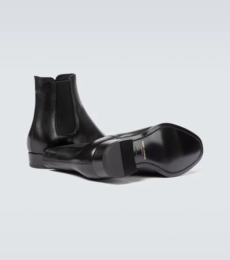 Yves Saint Laurent Wyatt leather Chelsea boots 3
