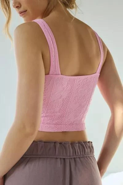 Out From Under Out From Under Plunge Tapestry Jacquard Seamless Knit Cami 4